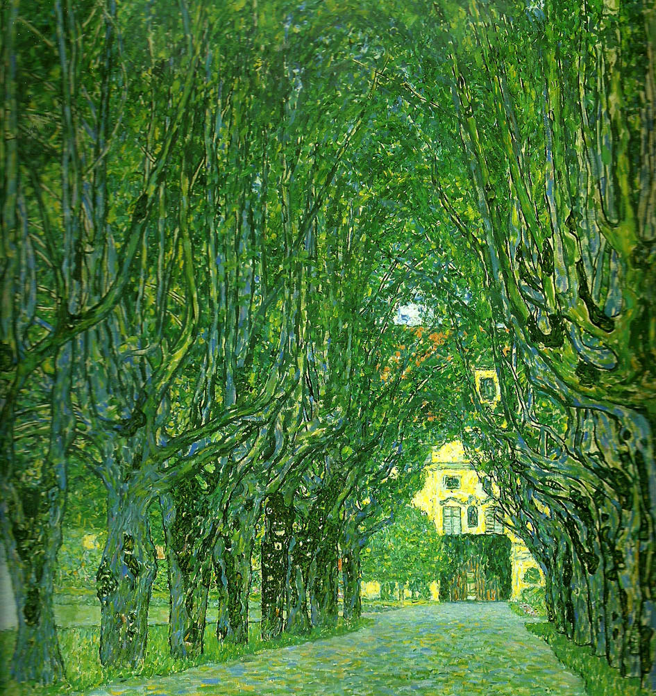 Gustav Klimt allea i slottet kammers park